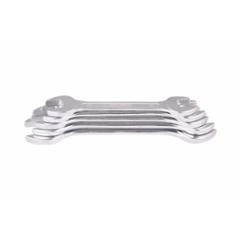 De Neers 12-6M 6 Pcs Chrome Finish Double Open End Spanner Set (Pack of 40)