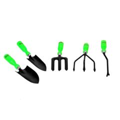 Visko Tools 603 Garden Tool Kit (Green & Black, 5-Pieces)