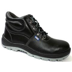 Allen Cooper AC 1008 Antistatic Steel Toe Black & Grey Safety Shoes, Size: 5