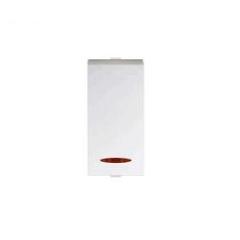 Polycab Levana 16A 1 Way 1 Module White Switch with Indicator, SLV0101301