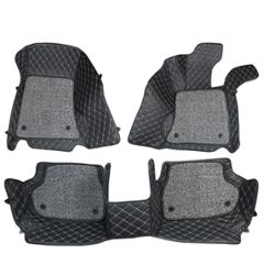 Komfort 3 Pieces 7D Black Foot Mat Set for Jeep Compass