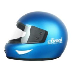 Virgo Airzed Full Face Blue Matt Clear Helmet, Size (Medium, 58 cm)