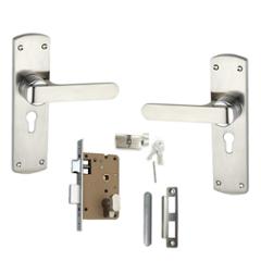 Atom O-35 Stain Finish Cylindrical Mortise Lock Set With 3 Brass Keys