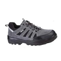 Fuel Torpedo Grey Leather Steel Toe Safety Shoes, 634-3806, Size: 6