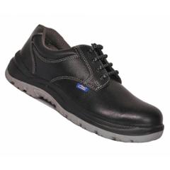 Allen Cooper AC 1102 Antistatic Steel Toe Black & Grey Safety Shoes, Size: 5