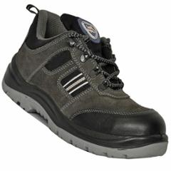 Allen Cooper AC-1156 Antistatic Steel Toe Grey & Black Safety Shoes, Size: 5
