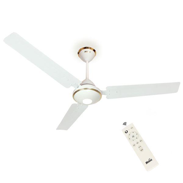 Maya Gabbar 1400mm White Decorative Bldc Ceiling Fan 1400 Gbr Deco White