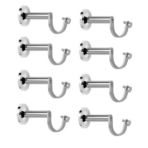 Buy Nixnine Stainless Steel Fancy Silver Curtain Rod Support Ss A