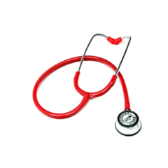 Vkare Ultima Duo Red Dual Bell Stethoscope, VKB0002