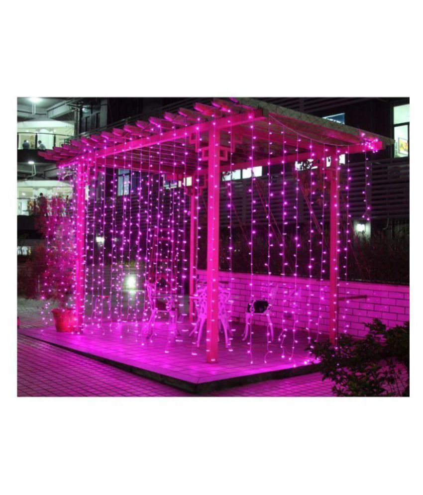 Buy Ever Forever 10x10ft Pink Colour Waterfall Style Led Curtain