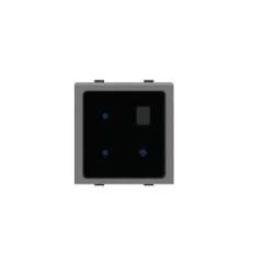 Polycab Levana 300W 2 Module Magnesium Grey 9 Step IR Touch Screen Light Dimmer, SLV1400402