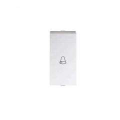 Polycab Levana 10A 1 Module White Bell Push Switch Pro, SLV3100901