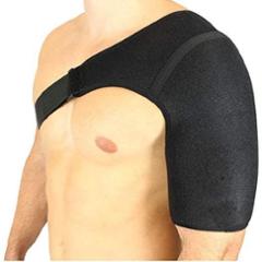 Witzion Left Shoulder Support Black Shoulder Brace, WI-1-BLACK-LEFT