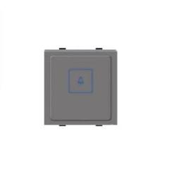 Polycab Levana 2 Module Magnesium Grey Bell Switch with Touch Feel, SLV1600902