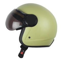 Virgo BLT Open Face Yellow Matt Tinted Helmet, Size (Medium, 58 cm)