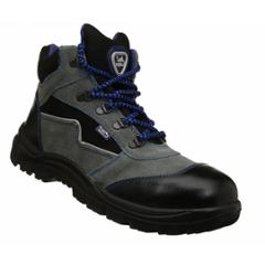 Allen Cooper AC-1110 Gripper Steel Toe Grey & Black Safety Shoes, Size: 6
