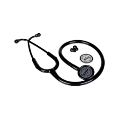 Vkare Ultima 111 Matte Black Edition Adult Stainless Steel Stethoscope, VKB0113