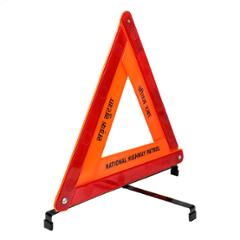 Safies Road Safety Reflective Warning Triangle with Double Stand (Pack of10)