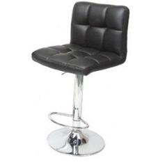 Divano Modular Leatherette Black Adjustable Bar Stool, DMB29