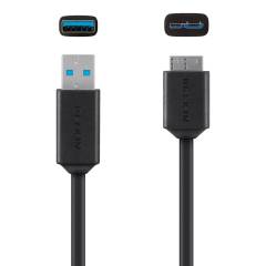 Belkin 1m Black Micro-B to USB 3.0 Cable, F3U166BT03