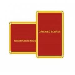 Asian Grooved Board with Golden Colour 100 Alphabetic Letters, Size: 36 mm