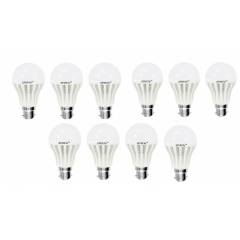 Spirite 12W B-22 Bright Milky White LED Bulb (Pack of 10)