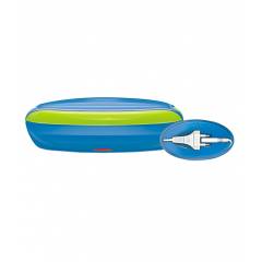 Milton Slimtron Electron 2 Container Green & Blue Lunch Box, M1019-MSTB-04