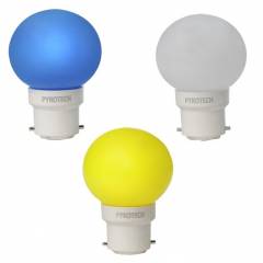 Pyrotech 0.5W LED Deco Bulb, PELB0.5X3BYW (Pack of 3)