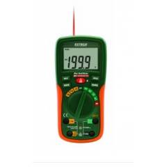 Extech Mini Digital Multimeter With IR Thermometer, EX210