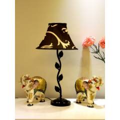 Tucasa Table Lamp with Polysilk Shade, LG-265, Weight: 600 g