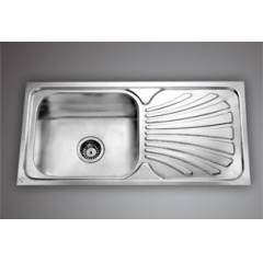 Jayna Jupiter SBSD 05 Glossy Sink With Drain Board, Size: 36 x 18 in