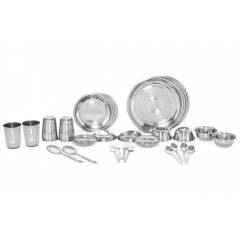 Scitek 30 Pieces Superior Stainless Steel Sliver Grey Dinner Set