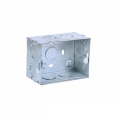 GM Flush Mounting Metal Gang Box, JM-03-002, Dimension: 102x75x50 mm