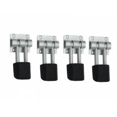 SmartShophar 3 Inch Aluminium Nickel Silver Rolex Door Stopper, 50515-STPR-NS03-P4 (Pack of 4)