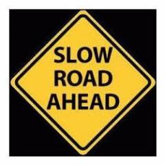 Mamta Trading Corporation Slow Road Ahead Sign Board, Size: 24x24 Inch