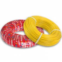 Havells 6 Sq mm Life Line Plus S3 FR Heat Resistant Yellow Cable, WHFFDNYL16X0, Length: 180 m