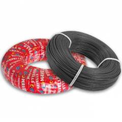 Havells 6 Sq mm Life Line Plus S3 FR Heat Resistant Black Cable, WHFFDNKL16X0, Length: 180 m