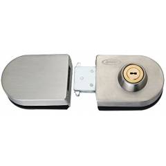 Spider Glass Double Door Lock with 3 Brass Computer Wave Keys, GDL02