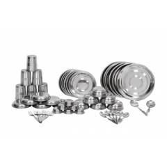 Scitek 50 Pieces Silver Superior Stainless Steel Dinner Set