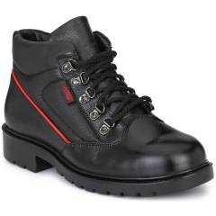 Timberwood TW15 Genuine Leather Steel Toe Black Safety Shoes, Size: 6