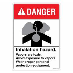 Safety Sign Store Danger: Inhalation Hazard Sign Board, FE108-A3V-01