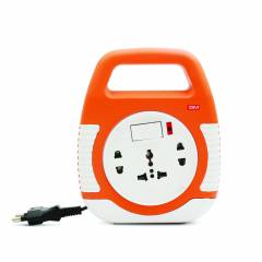 GM 3040 2 Pin 5m Wire Square Extension Cord with Indicator & International Socket