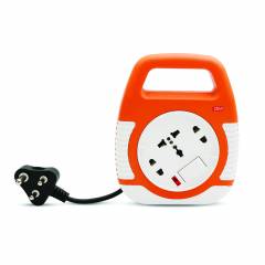 GM 3045 Square 3 Pin 4m Wire Extension Cord with Indicator & International Socket