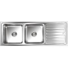 Nirali Luxor Glossy Finish Kitchen Sink, Size: 1370x510 mm