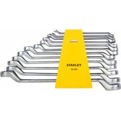 Stanley 12 Pieces Shallow Offset BI-Hex Ring Spanner Set, 70-395E