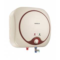 Havells 15 Litre SWH SP Ivory & Brown Quatro Storage Water Heater, GHWEQTTIB015
