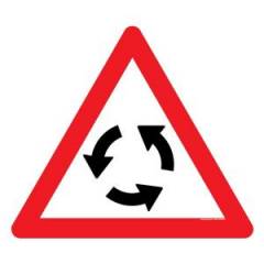 Asian Loto 3 mm Traffic Ahead Sign Board, ALC-SGN-6-900