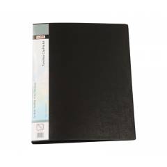Saya SY101A Black A4 Punch less Clip File, Weight: 148.3333 g (Pack of 4)