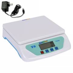 Stealodeal 25kg White Digital Weighing Scale with Adapter, TS-500