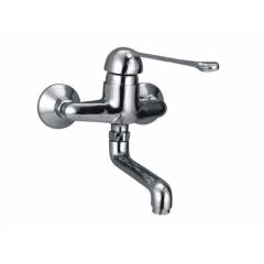 Vijay Surgical Series C.P. Elbow Action Single Lever Wall Mixer With Swinging Spout, 1041